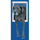 Super Large White Aluminum Pet Door