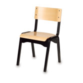Carlo Stacking Classroom Chair in Beachwood