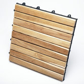 Le Click Exclusive Teak Interlocking Decking Tiles (Box of 10)