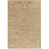 Trasitional Pav&eacute; Vintage Damask Golden Pearl Rug