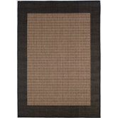 Recife Checkered Field Black Cocoa Rug