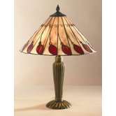 Leaf Table Lamp in Red