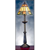 Egyptian Terracotta Tall Table Lamp in Multi Colours