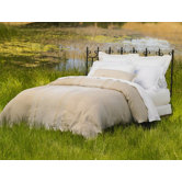 Labyrinth Embroidered Natural Linen Collection