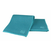 MUmodern Waffle 12" x 12" Microfiber Dish Cloth in Sea Blue (Set of 3)