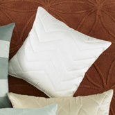 Marina Chevron Quilted Decorative Pillow