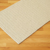All-Natural Wool Herringbone Natural Rug