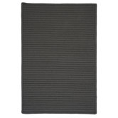 Simply Home Solid Gray Braided Rug
