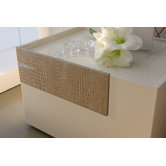 Diamond 2 Drawer Nightstand