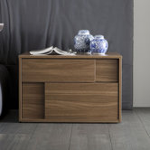 Cloud Square Left 2 Drawer Nightstand