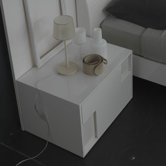 Nightfly Left 2 Drawer Nightstand