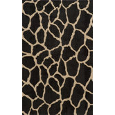 Deco Giraffe Charcoal Rug
