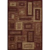 Dream Red Geometric Rug