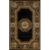 Harmony Black Floral Rug