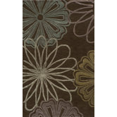 Sensations Flower Brown Rug