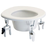 Versa Height Raised Toilet Seat with Optional Locking Brackets