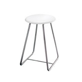 Outline 22.25" Shower Chair with Werzalite White Seat in Polished Stainless Steel