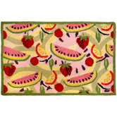 Accents Garden and Floral Fruit Toss Novelty Rug