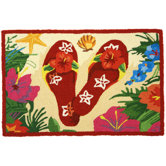 Tropical Sandals Rug