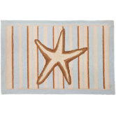 Starfish With Stripes-Blue Rug