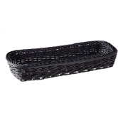 27cm x 10cm Besteck-Korb in Schwarz