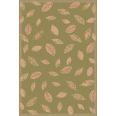 Tropez Green Leaf Rug