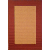 Tropez Border Red Indoor / Outdoor Rug
