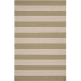 Rain Parchment/Sage Green Stripe Rug