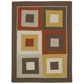 Tweed Square Cocoa Rug