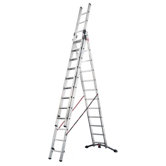 3-tlg. Alu-Kombileiter "ProfiStep&reg; combi" mit 3 x 12 Stufen
