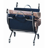 Iron Log Rack with Canvas Carrier