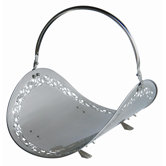 Satin Pewter Woodbasket