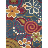 Fantasia Fan Girls Blue Kids Rug