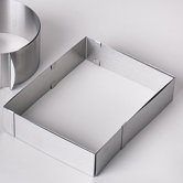 8,5cm x 30cm Tortenring aus Edelstahl