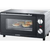 800W Backofen in Schwarz