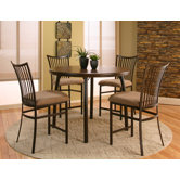 Casual Dining 5 Piece Counter Height Dining Set