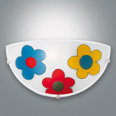 Wandleuchte "Fiori" in Wei&szlig;