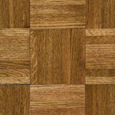 Urethane Parquet 12" x 12" x 5/16" Solid Oak in Tawney Spice