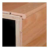 0.38" x 2.75" Maple Stair nose in Brown Sugar