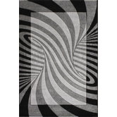Oasis Waves Black/Grey Rug