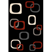 Oasis Floating Blocks Black Rug