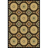 Paige Brown Deco Medallion Rug