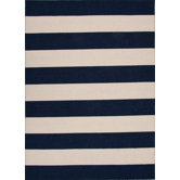 Pura Vida Medieval Blue/White Ice Stripe Rug