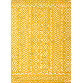 Urban Bungalow Yellow/Gold Tribal Rug
