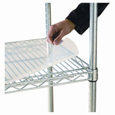 Shelf Liners For Wire Shelving, 36w x 18d, Clear Plastic, 4 Pack