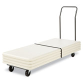 Folding Table Cart in Charcoal