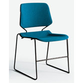 Matrix Stack Chair with Black Frame