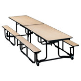 12' Uniframe Bench Table in Kensington Maple