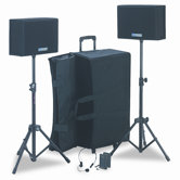 Portable Wireless Powered Speaker Voice Projector Kit, Black