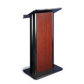 Sippling Seattle Lectern Java with Black Anodized Aluminum
